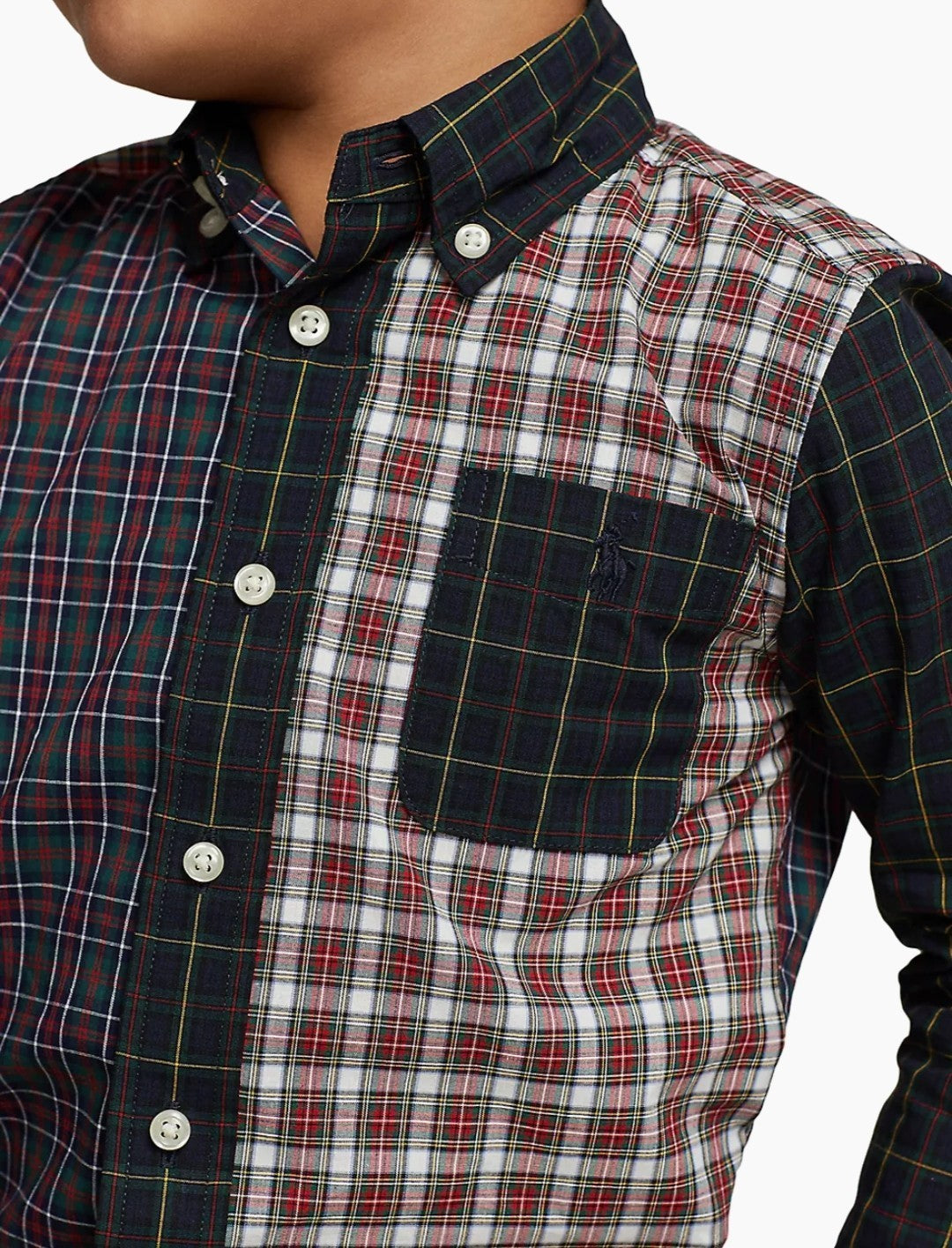 Polo Ralph Lauren Toddler & Little Boys Kids Plaid Cotton Poplin Shirt 2/2T New