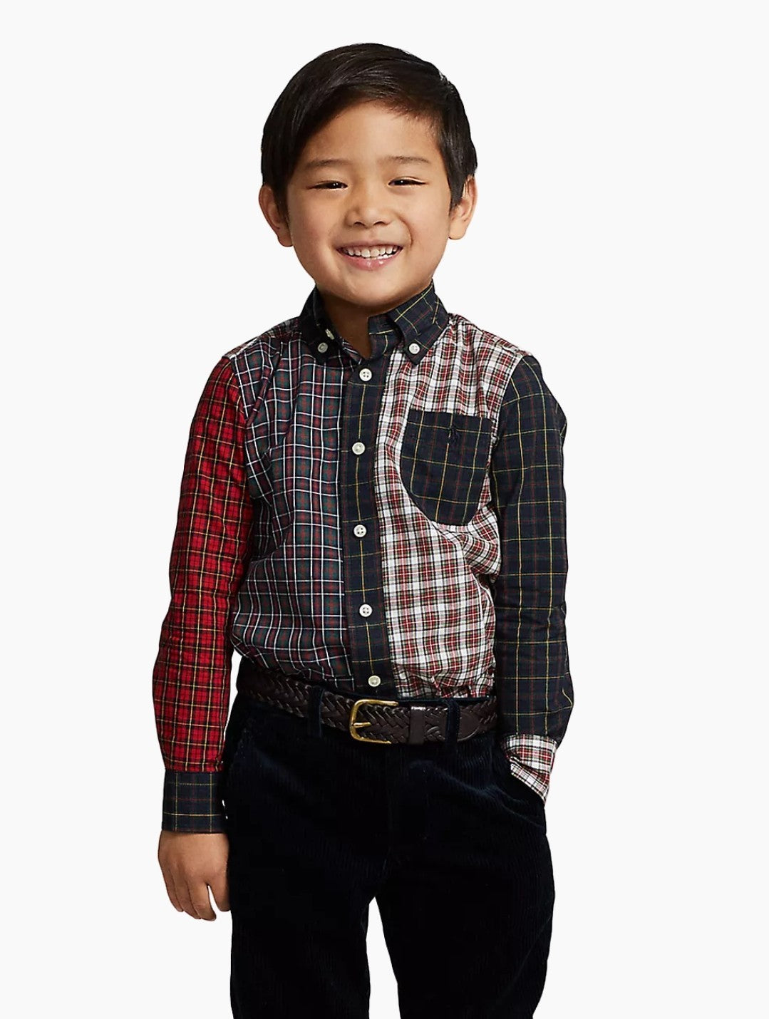Polo Ralph Lauren Toddler & Little Boys Kids Plaid Cotton Poplin Shirt 2/2T New