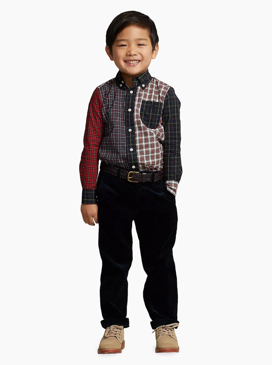 Polo Ralph Lauren Toddler & Little Boys Kids Plaid Cotton Poplin Shirt 2/2T New