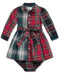 Polo Ralph Lauren Baby Girls Plaid Cotton Shirtdress & Bloomer Red Multi 18M New